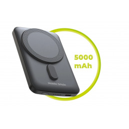 Mobile Origin Wireless Magnetic PowerBank 5000mAh Black