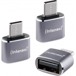 Intenso A480C USB Adapter Grey(3-pack)