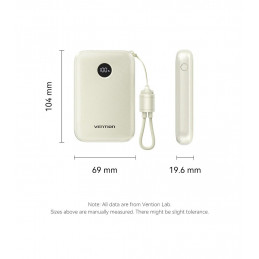Vention FKAB0-C 10000mah PowerBank Black