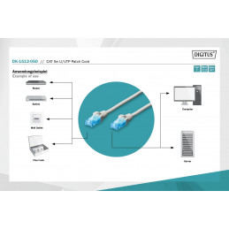 Digitus CAT5e U-UTP Patch Cable 5m Grey