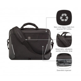 Wenger XE Brief 17 Laptop Briefcase with Tablet Pocket 17" Black