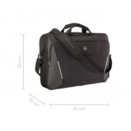 Wenger XE Brief 17 Laptop Briefcase with Tablet Pocket 17" Black
