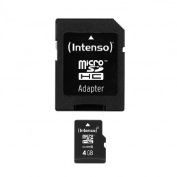 Intenso 4GB microSDHC CL10 + adapterrel