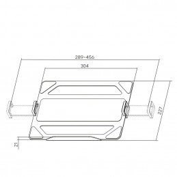 ACT AC8346 Universal laptop tray for monitor arms