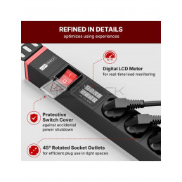 WP WPN-PDU-G03-06 19" PDU/elosztósor 6x Schuko aljzat