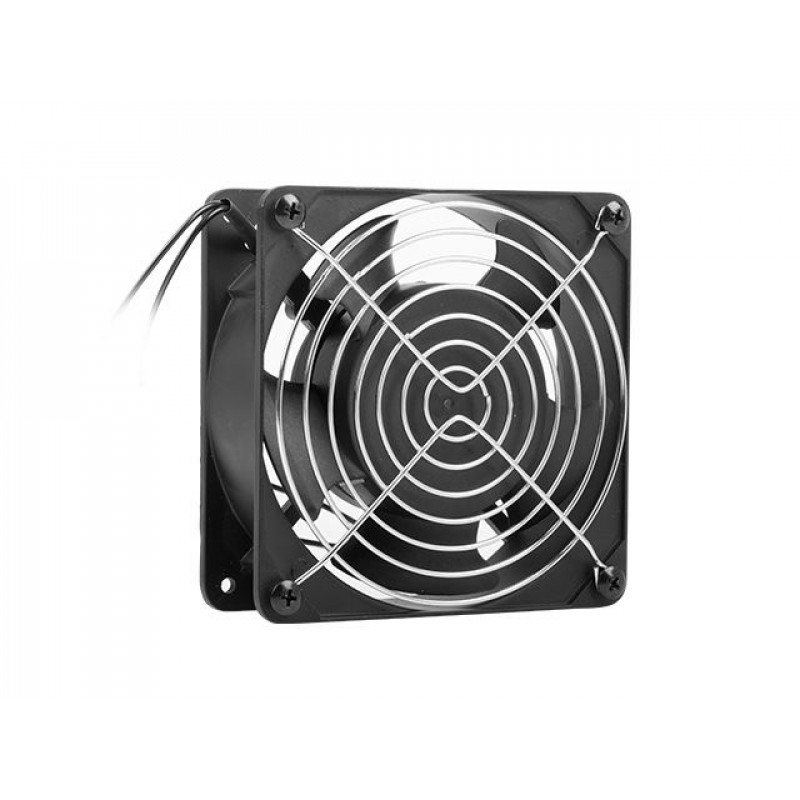 Lanberg 10" és 19" rack falra szerelhető szekrényhez ventilátor 230V Black