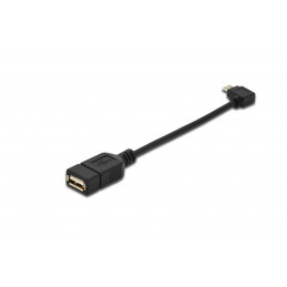 Assmann USB 2.0 adpter cable, OTG, type micro B - A