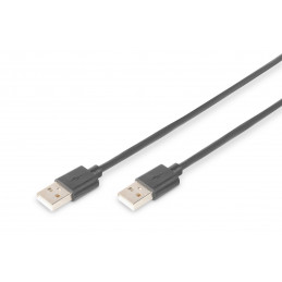 Assmann USB 2.0 connection cable, type A 1m Black