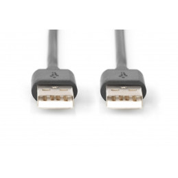 Assmann USB 2.0 connection cable, type A 1m Black