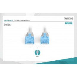 Digitus CAT5e U-UTP Patch Cable 10 Grey