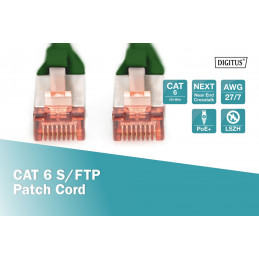 Digitus CAT6 S-FTP Patch Cable 3m Green