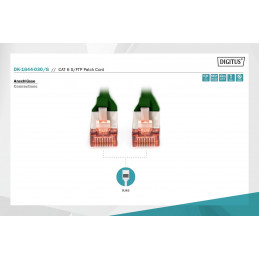 Digitus CAT6 S-FTP Patch Cable 3m Green
