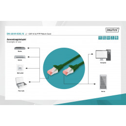 Digitus CAT6 S-FTP Patch Cable 3m Green