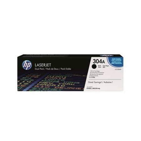 HP CC530AD (304A) fekete eredeti toner duplacsomag