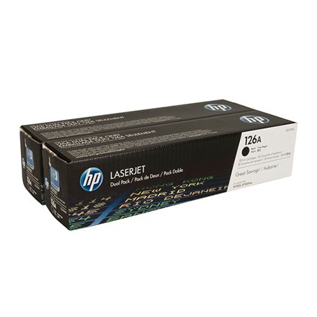 HP CE310AD (126AD) fekete eredeti toner duplacsomag