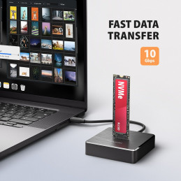 AXAGON ADSA-M2C11 USB-C 10Gbps docking station for M.2 NVMe / SATA SSD