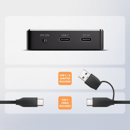 AXAGON ADSA-M2C11 USB-C 10Gbps docking station for M.2 NVMe / SATA SSD