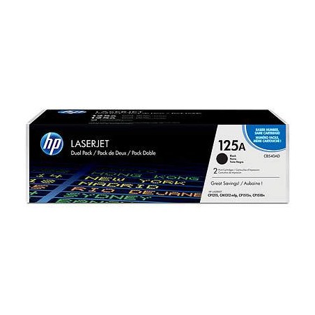 HP CB540AD (125A) fekete eredeti toner duplacsomag