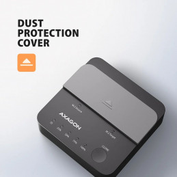 AXAGON ADSA-M2C22L USB-C 20Gbps docking station for 2× M.2 NVMe SSD with disk cloning function without PC