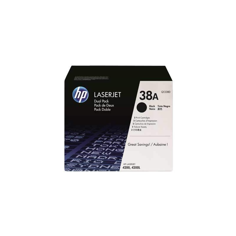 HP Q1338AD (38AD) fekete eredeti toner duplacsomag