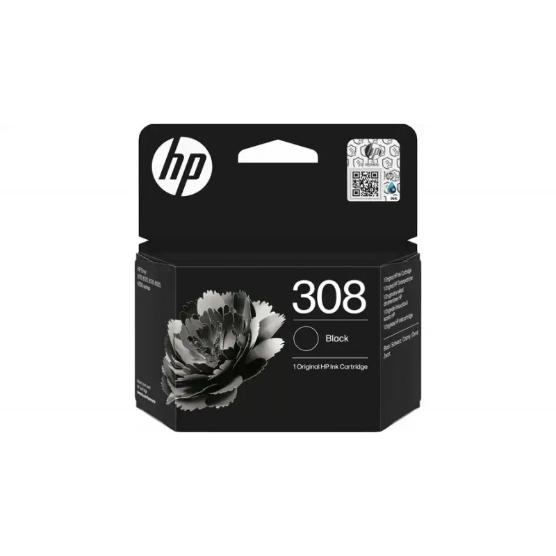 HP 7FP21UE No.308 fekete eredeti tintapatron