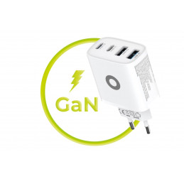Mobile Origin 40W GaN Wall Charger PW22 2x USB-C+2x USB-A White