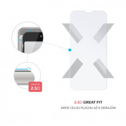 FIXED edzett üveg 2,5D kijezővédő iPhone 15 késülékhez
