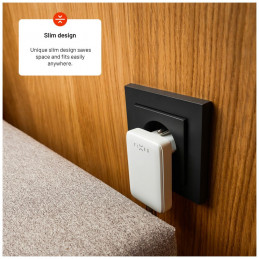 FIXED Slim USB-C úti töltő GaN PD 30W-os fehér