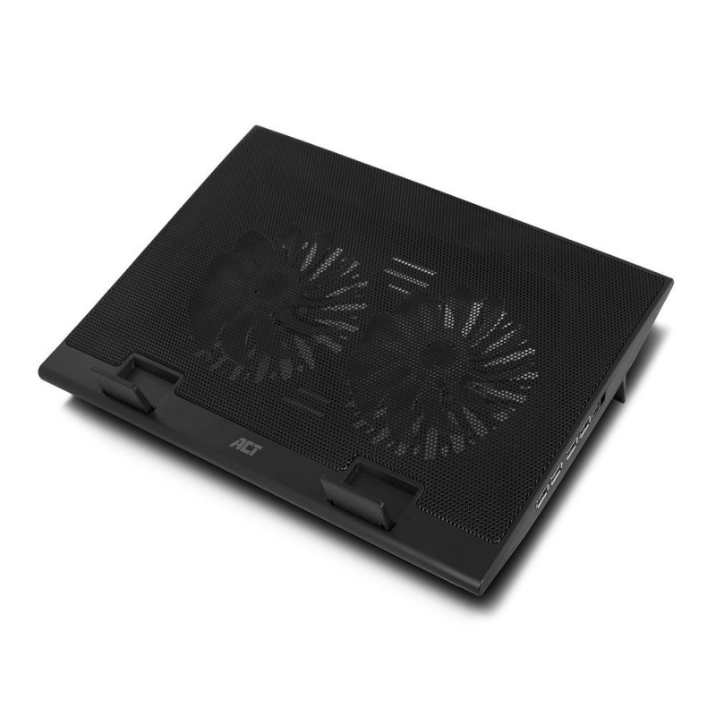 ACT AC8105 Laptop hűtőállvány 17"-ig állítható magasság (2 pozícióban) 4 portos hub