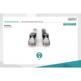 Digitus CAT6 S-FTP Patch Cable 2m Black