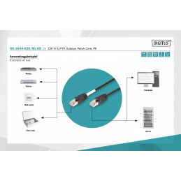 Digitus CAT6 S-FTP Patch Cable 2m Black