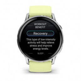 Garmin Venu 4 45mm Silver with Citron Silicone band