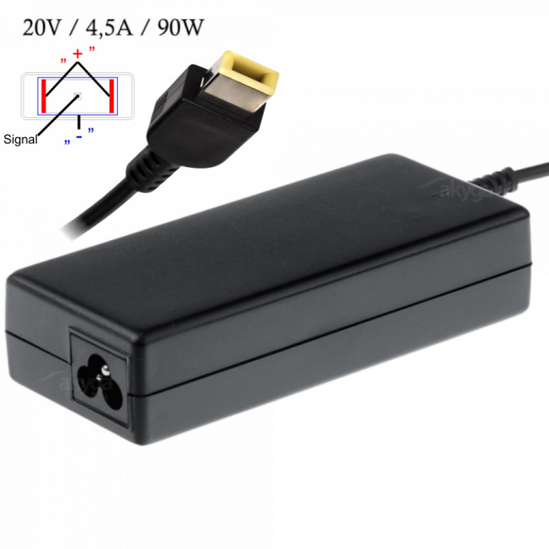 Akyga AK-ND-29 20V / 4,5A 90W Slim Tip Lenovo/IBM hálózati notebook töltő