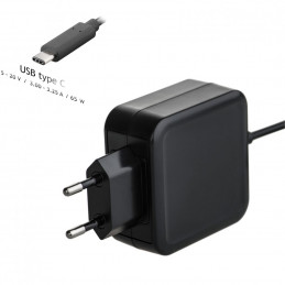 Akyga AK-ND-70 5-20V / 3,25A 65W Type-C univerzális hálózati notebook töltő
