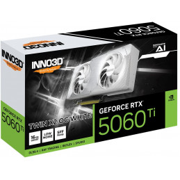 Inno3D GeForce RTX5060 Ti 16GB DDR7 Twin X2 OC White