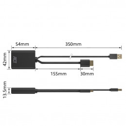 ACT HDMI to DisplayPort adapter 4K@60Hz Black