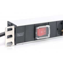 Digitus DN-95402 Túlfeszültségvédő Kapcsolóval 7DIN 2m Black