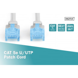 Digitus CAT5e U-UTP Patch Cable 3m Grey