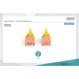 Digitus CAT6 U-UTP Patch Cable 5m Yellow