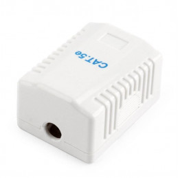 Gembird CAT5E FTP single port surface mount box White