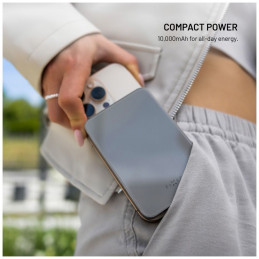FIXED MagZen 10 Oi2 10000 mAh külső akkumlátor, titán