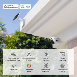 TP-Link Tapo TC90 KIT Solar-Powered Pan/Tilt Security Camera Kit