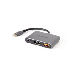 Platinet USB-C 3.2 Gen2 10GB/S Media Hub 3in1 HDMI 4K USB-A 3.2 USB-C PD 100W Aluminium