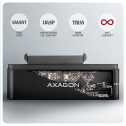AXAGON ADSA-FPX USB-C 10Gbps Fast Port X adapter for 2,5"/3,5" SSD/HDD