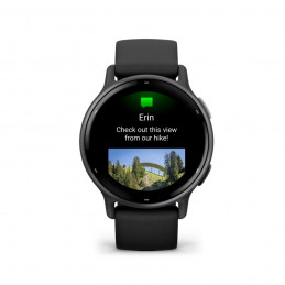 Garmin Vivoactive 5 Slate Aluminium Bezel with Black Case and Silicone Band