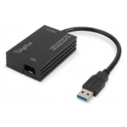 Digitus USB 3.0 Gigabit SFP network adapter Black