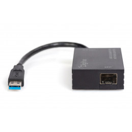Digitus USB 3.0 Gigabit SFP network adapter Black