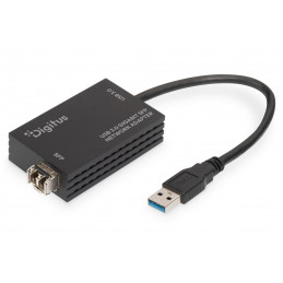 Digitus USB 3.0 Gigabit SFP network adapter Black