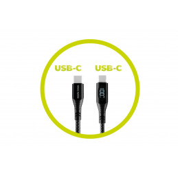 Mobile Origin 100W Display Cable USB-C to USB-C 1,5m Black