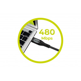 Mobile Origin 100W Display Cable USB-C to USB-C 1,5m Black